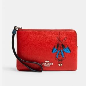 Coach spiderman wristlet